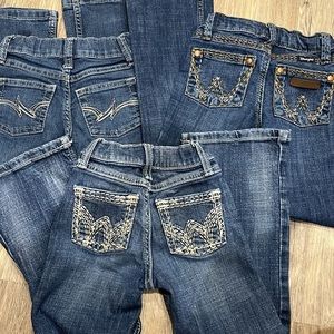 Lot of 3 Girls Wrangler Jeans
